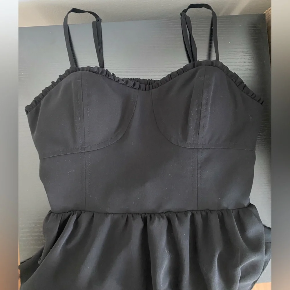 Black Layered Ruffle Dress - Picture 4 of 4